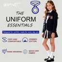 YMYDYFC 9Pack Kids Socks For Boys Girls Toddler Crew White Ruffle Socks Black Dress Sock School Uniform Cotton Seamless 3-11T (6-9 Years)