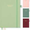 Bible Study Journal for Women & Men, Church Notes Prayer Journal Bible Notebook for Note Taking, Bible Study Guide/Supplies/Gifts/Accessories, 5.8" x 8.3", Cream Green