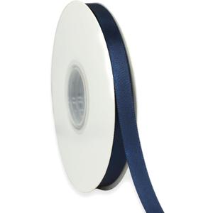 Navy Blue Ribbon 3/8 Inch x 50 Yards Satin Ribbon Continuous, Single Face, for Crafts, Gift Wrapping, Floral Bouquet, Weddings, and Decorations, with Spool