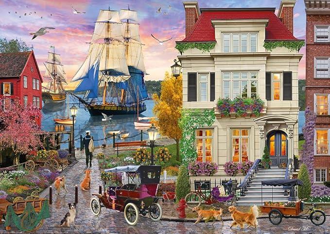 Schmidt Spiele 58989 Ship in The Harbour Jigsaw Puzzle 1000 Piece