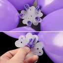 100 Pieces Flower Balloon Clips Balloons Holder Balloon Arch Clips for Baby Shower Wedding Event Decorations Birthday Party Supplies (Flower Style)