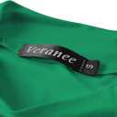 Women's Long Sleeve Slim Fit Turtleneck Basic Layering T-Shirt (X-Large, Green)