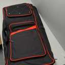 BOSSTIN 61 Key Keyboard Case with Wheels, Internal Size: 42"x 14.5"x 6", Waterproof Padded Rolling Gig Bag Keyboard Piano Case for 61 Key Piano Keyboard (Red)