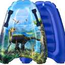Inflatable Boogy Boards for Beach Travel Toys, 30 Cavas Slip Slide Water Park Body Surfing Board with Handles, Summer Fun Water Pool Game Toys for Kids 4,8,12 Ages (Dinosaur)