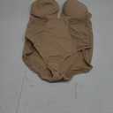 SHAPERIN Women's Backless Body Shaper Bra Faja U Plunge Low Back Thong Shapewear Tummy Control Deep V Bodysuit 2XL