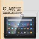 3 Pack Screen Protector Compatible with Fire HD 10 Tablet (2023/2021 Release) / 10 Plus/Kids Pro New 10.1 Inch Tablet, HD Clear Tempered Glass Film