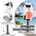 2.1 Gallon Drink Dispenser with 2 Leak‑Proof Spigots & 2 Drip Trays