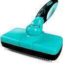 Hertzko Dog Brush for Shedding - Self Cleaning Slicker Brush for Dogs and Cats - Gently Removes Loose Hair, Tangles, and Dirt - Grooming Comb Suitable for Long or Short Coats - Aqua