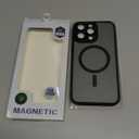 Deekeewe Magnetic Case for iPhone 15 Pro Max with Privacy Screen Protector & Camera Cover [Compatible with MagSafe],Soft Shockproof Phone Case Protective Bumper Cover for iPhone 15 ProMax,Black