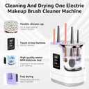 3-in-1 Electric Makeup Brush Cleaner & Dryer, Automatic Brush Cleaner Machine with Deep Cleaning & Adjustable Drying, USB-Powered for All Size Makeup Brushes, Blush Brushes & Sponges