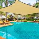 Shade Cloth 80% Beige Yellow Mesh Tarp with Grommets 50x4FT Sunblock Shade Net Sun Shade Mesh for Garden Patio Canopy Plants Greenhouse Barn Kennel Outdoor