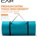 CAP 1" Extra Thick Yoga Mat, Exercise Mat with Strap, Multiple Colors