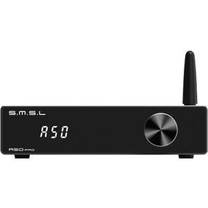 S.M.S.L A50Pro,LPF&HPF,2.1 Channel Audio Amplifier,100W Bass Output Power, HiFi Bluetooth 5.0 Stereo Audio Amplifier,Supports HDMI (ARC),Passive Subwoofer,MA12070P*2 Chip