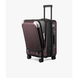 LEVEL8 Grace Carry on Luggage Airline Approved, 20 Inch Expandable Hardside Suitcases with wheels, Abs+Pc Harshell Spinner Luggages with Tsa Lock, Red