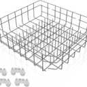 2025 UPGRADED W10728159 Dishwasher Lower Rack Replacement W10525646,Compatible with Kitchenaid Kenmore Whirlpool Maytag Dishwasher Bottom Rack Parts KDFE104DSS4/KDTE104ESS4,Comes 4pcs WP3376961 Roller