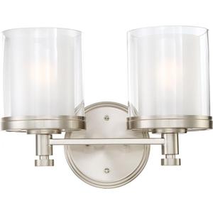 Nuvo 60/4642 Decker Brushed Nickel Two Light Vanity
