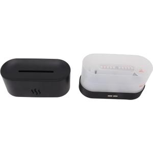 Flame Diffuser, Flame Humidifier 7 Color LED Light with USB Cable for Bedroom