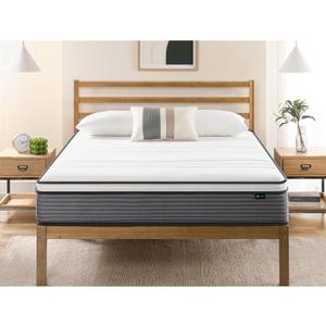ZINUS 10 Inch True Support Hybrid Mattress [New Version], Full, Fiberglass Free, Medium Feel, Motion Isolation, Certified Safe Foams & Fabric, Mattress in A Box