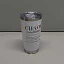 TEEZWONDER Thank You Gifts for Women - Chaos Coordinator 20 oz Stainless Steel Insulated Tumbler with Lid - Galentine Valentine Gifts for Friend, Employee Appreciation Gifts for Coworker Boss Teacher