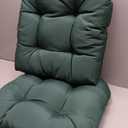 Wicker Chair Cushions, 5Pcs Outdoor Cushions Sets, Green Flower