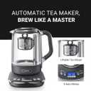 Joydeem Hot Tea Maker, Glass Electric Kettle with Auto Lift Tea Infuser and Temperature Control, 1.7L, JD-ZC6088G