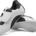 MSMAX Taekwondo Shoes Light Weight Boxing Karate Kung Fu Tai Chi Training Sneakers (1.5 M US Little Kid, White)