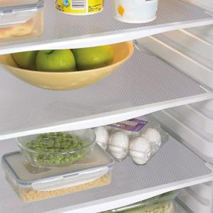 9 Pack Washable Waterproof Fridge Liners and Drawer Mats, Refrigerator Shelving Pads in White