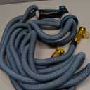 Garden Hose 50FT Non-Expandable Water Hose Lightweight Flexible Kink-Free Leak-Proof Outdoor Hose Portable Watering Pipe for Yard Lawn Camper Outside Durable Fabric with 3/4 Inch Brass Fittings