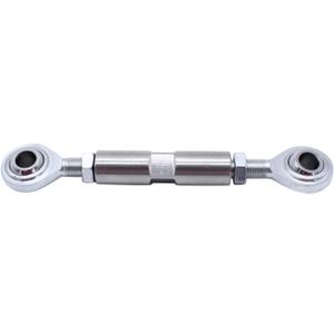 1 PC SHLPDFM 2 1/2" Adjustable Tensioning Rod Silver colour Heim Joint Alternator Bracket Fits for SBC BBC 350 454 302 engine