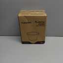 Tobvory 100 Pack Gold Rimmed Plastic Cups - 9 oz Hard Clear Plastic Cups, Premium Disposable Cup For Cocktail And Drinking - Food Grade Party Cups Set - Sturdy Tumbler Cup - Gold Rim