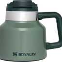 STANLEY Tough-To-Tip Admiral's Mug 20 oz | Twist-on Flip Open Lid | Wide Body with Non-Skid Rubber Base | Insulated Stainless Steel Coffee Cup | BPA-Free