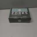 200 Count Clear Plastic Forks Heavy Duty, Premium Disposable Forks, Heat Resistant & BPA Free, Durable Plastic Cutlery for Daily Use