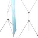 YDisplay X Banner Stand Adjustable Fit Banner Size from 23"X63" to 32"X78" Portable Oxford Bag for Trade Show Exhibition Market,2 Pack