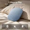 Kinglucky Upgrade F50 Under Pillow Speaker for Sleeping, Bluetooth 6.0 Sleep Speaker with Built-in Sleep Sounds + TF/microSD Offline, Auto-Off Timer, Up to 10 Hours Sleep Speaker for Side Sleeper Blue