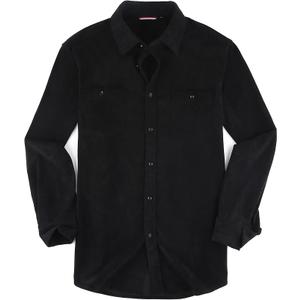 Alex Vando Mens Button Down Shirts Regular Fit Long Sleeve Casual Plaid Flannel Shirt,Black,XXL