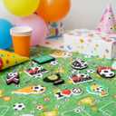 Batiyeer 72 Pack Soccer Keychains Bulk Party Favors Sports Valentines Gifts Ball Key Chains Funny Keyring for Women Men Birthday Supplies