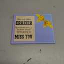 8"X10" Large Wooden Frame With Metal Stand, The Only Thing Crazier Than Us Is How Much We're Going To Missing You - Rustic Wood Photo Frame Gifts , Home & Office Decoration (4X6Vertical Photo) - A09