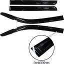 AUXKO Rain Guards for 2024-2026 Toyota Tacoma Double Cab/Crew Cab, Easy-to-Install Rain Guards - Out-Channel Vent Visors Accessories for Truck, Side Window Wind Deflectors & Visors