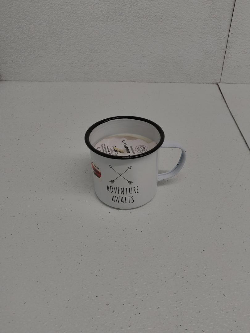 Blue Ridge Camper Mug Candle Vanilla Wild Honey 12 OZ