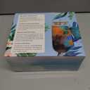 Halloween Cups 2 Pcs, 18 oz Skull Glass Cups with Lids and Straws Ghost Mug Glass Tumbler Mason Jar Iced Coffee Can, Spooky Gifts Boo Basket Stuffers Drinking Glasses Halloween Decorations