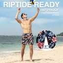 Kanu Surf Men's Havana Men's Swim Trunks Quick Dry Swim Shorts Bathing Suit Men, 5.5 to 7" Inseam (Regular and Extended (Blue, L)