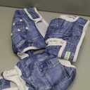 wegreeco Washable Female Dog Diapers Highly Absorbent Reusable Diapers for Dog in Heat Period, 3 Pack (Blue Jeans, X-Large)