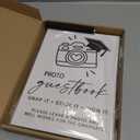 Marspark Graduation Guest Book Set 16 x 9" 90 Pages Wooden Scrapbook Photo Album Photo Guest Book Sign with Pen Graduation Memory for College Gift Congratulations Grad Party Decorations