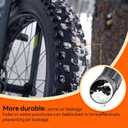 2-PCS 20x4 Self-Sealing Fat Bike Tubes 20 x 4.0/4.5 AV32mm Super Automatic Repair,Puncture Resistant Compatible with 20 x 4 20x4 1/4 20x4.50 E-Bike Bicycle Tire Tubes Schrader Valve