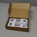 Jetec 10 Pieces Cabinet Locks for Babies, U-Shaped Proofing Drawers Safety Child Locks Adjustable, Easy to Use Childproof Latch for Knob Handle on Kitchen Door Storage Cupboard Closet (White)