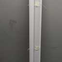 No Tools No Drill Mini Blinds, Cordless Wandless Aluminum L-Shaped Slats Pull Down Venetian Blinds, Custom Room Darkening Horizontal Window Blinds for Home, Living Room, Door, White