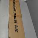 Art3d Premade Board and Batten Paintable Wainscoting Kit, MDF Accent Wall Panel for Kitchen Bedroom Living Room Home Decor Covers 189 x 54 in. Molding Trim Slat with Edge Strip (Log Color)