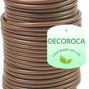 Decoroca Soft Plant Ties for Support - 65.6' Reusable Waterproof Plant Wire, Garden Twist, Office Organization and Decoration Binding1pc/Brown