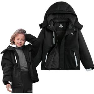Simplee Kids Boys Winter Coat Snow Warm Pad Raincoats  6-7 Years