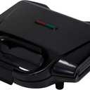 Amazon Basics 2-Slice Waffle Maker with Non-Stick Coating, Easy to Clean, 700W, Black